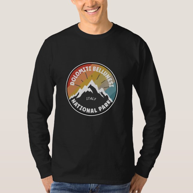 Camiseta Parque nacional Dolomiti Bellunesi Italia (Anverso)
