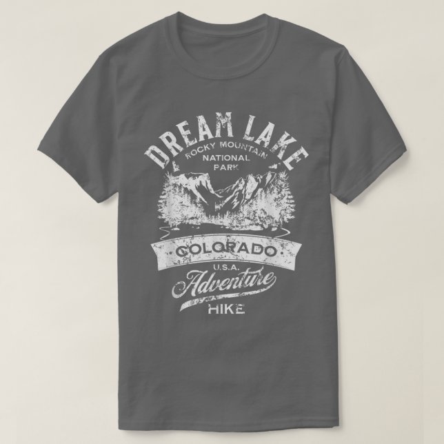 Camiseta Parque nacional Dream Lake Rocky Mountain (Diseño del anverso)