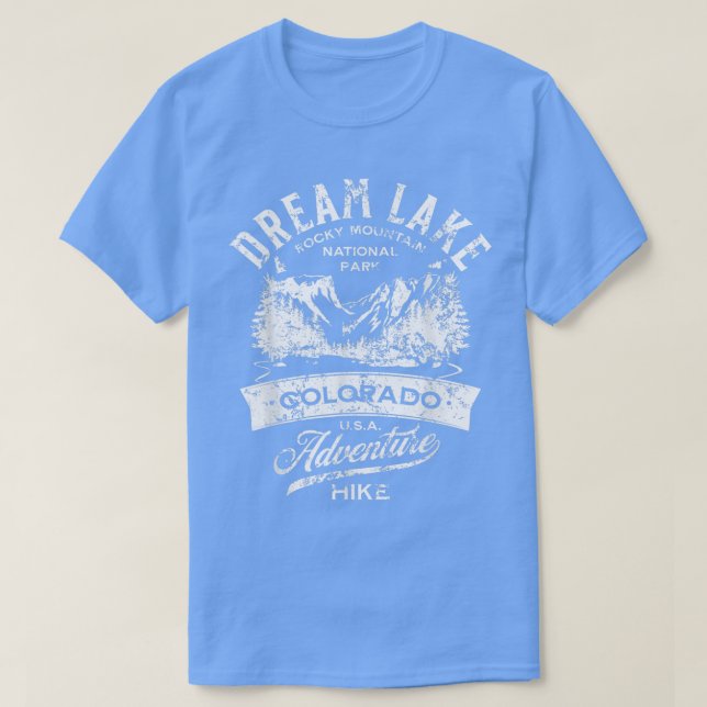 Camiseta Parque nacional Dream Lake Rocky Mountain (Diseño del anverso)