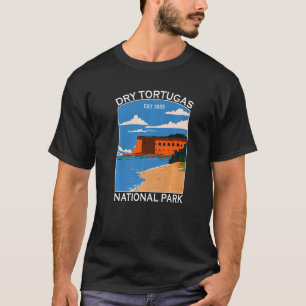 Camiseta Parque Nacional Dry Tortugas Florida Retro Turista