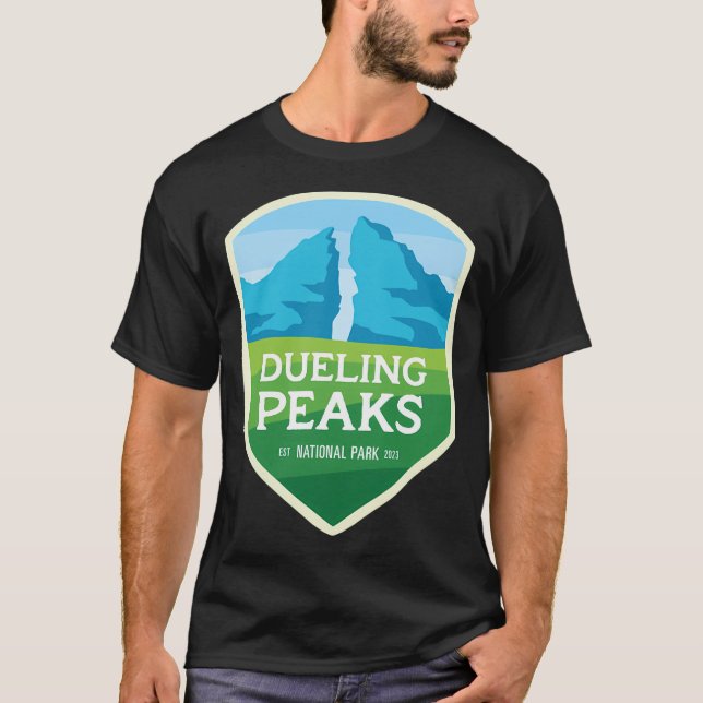 Camiseta Parque nacional Dueling Peaks (Anverso)