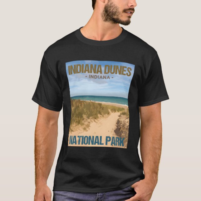 Camiseta Parque nacional Dunas de Indiana (Anverso)