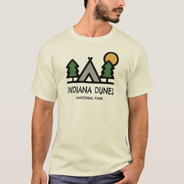 Camiseta Parque nacional Dunas de Indiana (Anverso)