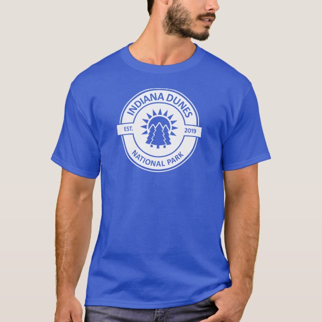 Camiseta Parque nacional Dunas de Indiana Árboles solares (Anverso)