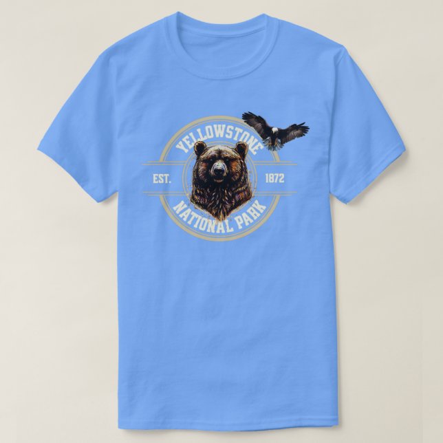 Camiseta Parque nacional Eagle Bear Yellowstone (Diseño del anverso)