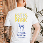 Camiseta Parque nacional Estes Colorado<br><div class="desc">Diseño de época camiseta Estes Park Colorado. Esta exclusiva camiseta vintage también es un gran regalo para aquellos que aman las actividades al aire libre con amigos y familia.</div>