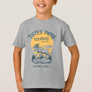 Camiseta Parque nacional Estes Colorado Parque Nacional Moo
