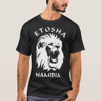 Camiseta Parque nacional Etosha Cara de León de Namibia