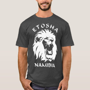 Camiseta Parque nacional Etosha Cara de León de Namibia