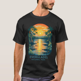 Camiseta Parque nacional Everglades - Atardecer con lagarto
