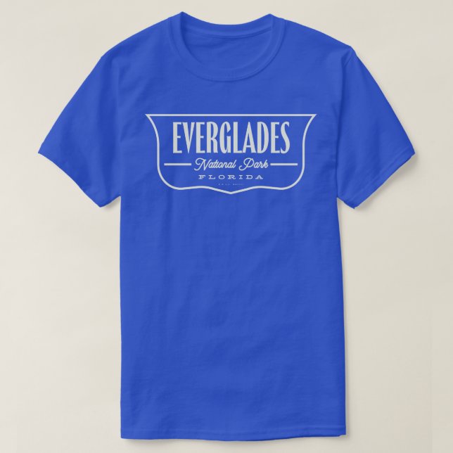 Camiseta Parque nacional Everglades Escudo Tan (Diseño del anverso)