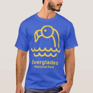 Camiseta Parque nacional Everglades Florida Retro Minimalis