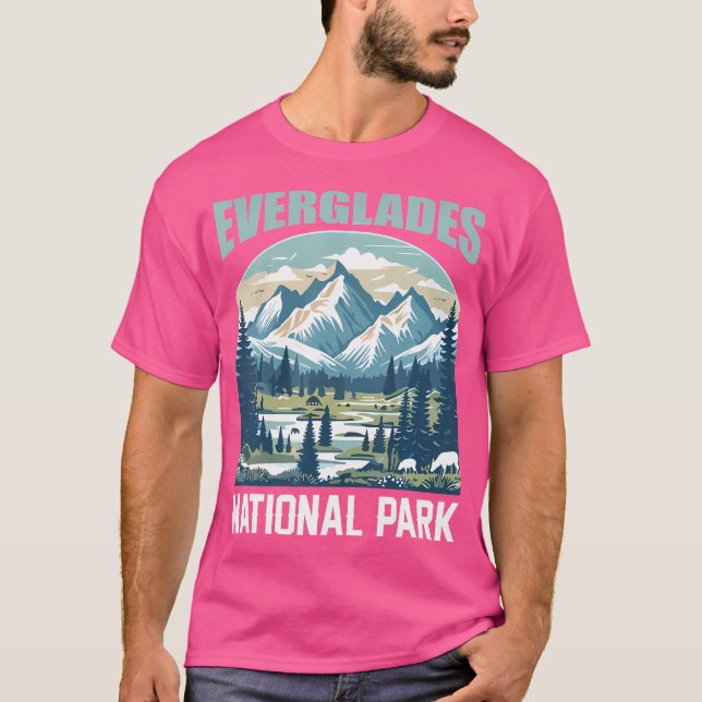 Camiseta Parque nacional Everglades Senderismo al aire libr (Anverso)