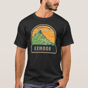 Camiseta Parque nacional Exmoor Castillo Rock Inglaterra Vi