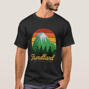 Camiseta Parque nacional Fiordland Camping natural de Nueva