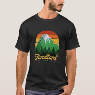 Camiseta Parque nacional Fiordland Camping natural de Nueva