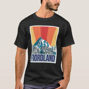 Camiseta Parque nacional Fiordland Souvenir Camping Nueva Z