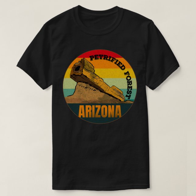 Camiseta Parque nacional forestal Retro Petrified (Diseño del anverso)