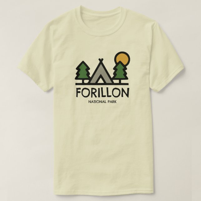 Camiseta Parque nacional Forillon (Diseño del anverso)