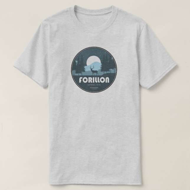 Camiseta Parque nacional Forillon (Diseño del anverso)