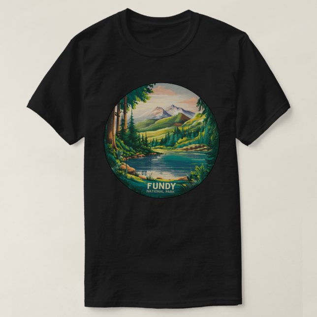 Camiseta Parque nacional Fundy (Diseño del anverso)