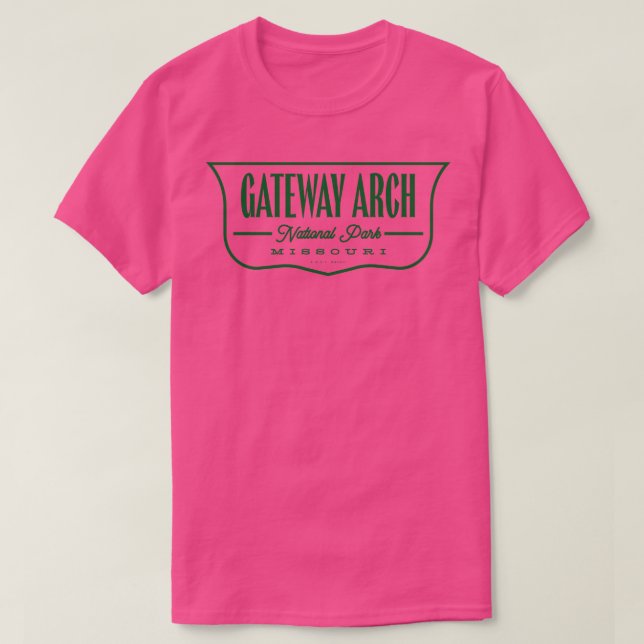 Camiseta Parque nacional Gateway Arch Green (Diseño del anverso)