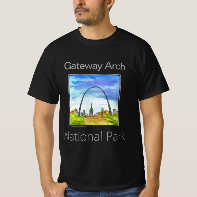 Camiseta Parque Nacional Gateway Arch, St. Louis MO. (Anverso)