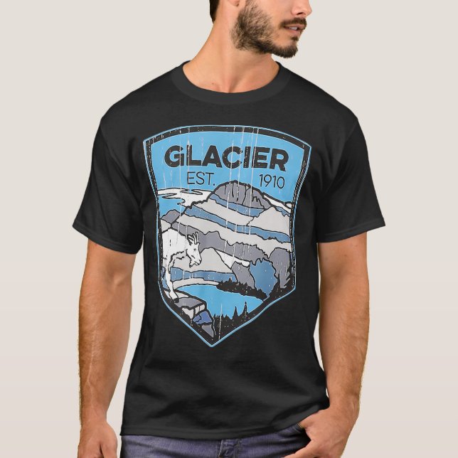 Camiseta Parque nacional Glaciar (Anverso)