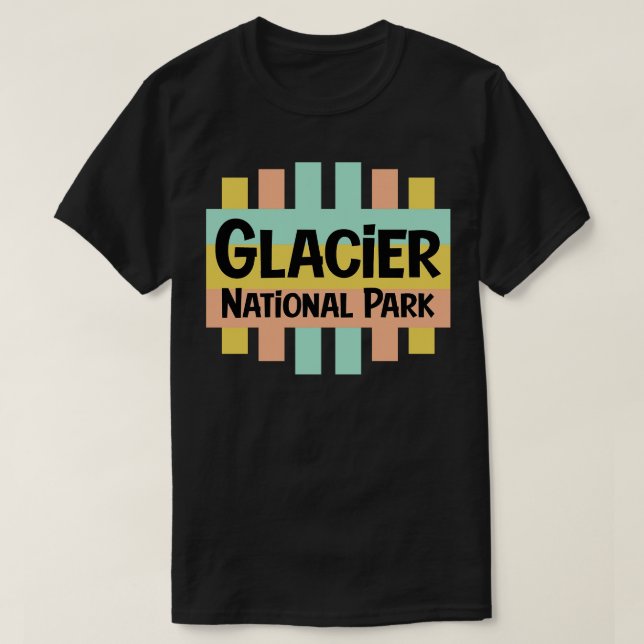 Camiseta Parque nacional Glaciar (Diseño del anverso)