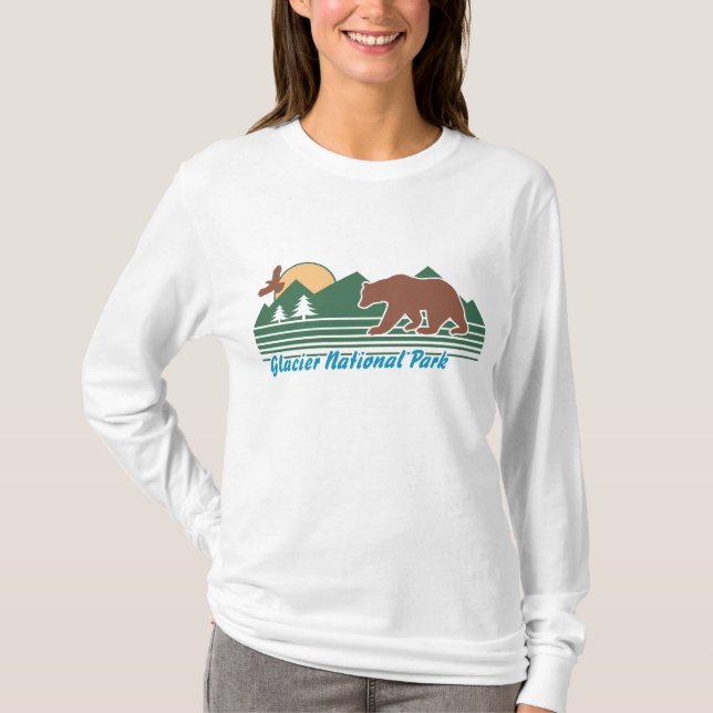 Camiseta Parque nacional Glaciar (Anverso)