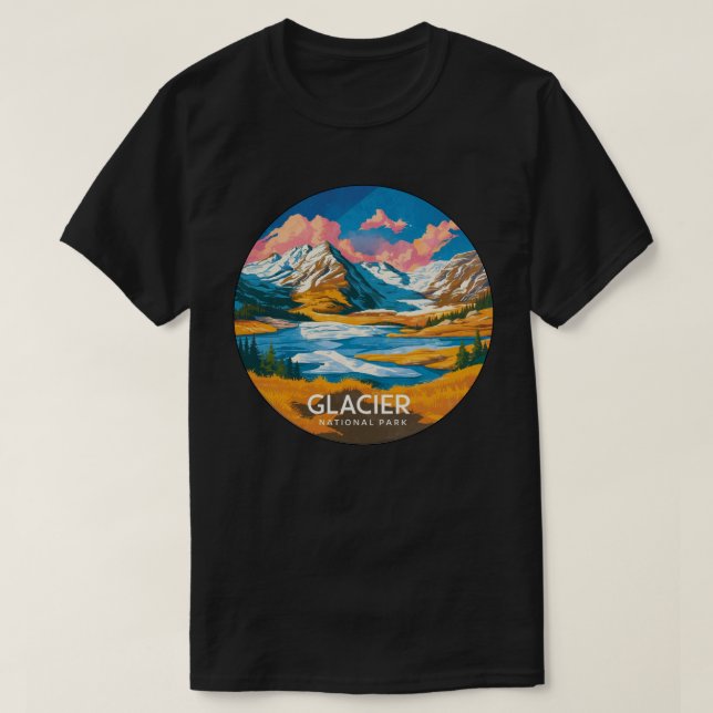 Camiseta Parque nacional Glaciar (Diseño del anverso)