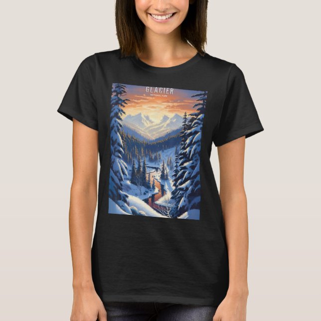 Camiseta Parque nacional Glaciar (Anverso)