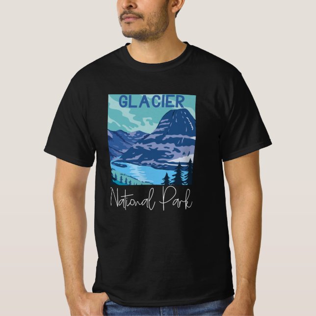 Camiseta Parque nacional Glaciar Estados Unidos (Anverso)