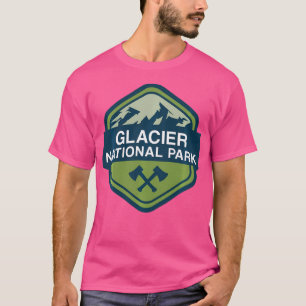 Camiseta Parque nacional Glaciar Estadounidense Montana Bac
