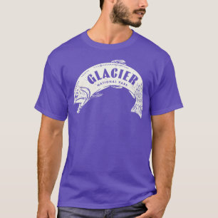 Camiseta Parque nacional Glaciar Fish Tan