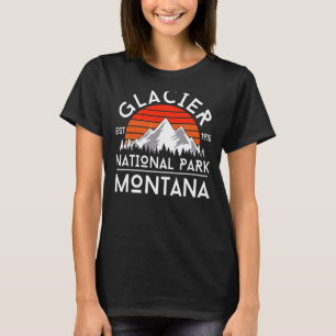 Camiseta Parque nacional Glaciar Montana Hike al aire libre