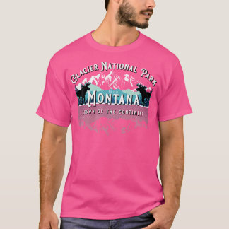 Camiseta Parque nacional Glaciar Montana Moose Camping