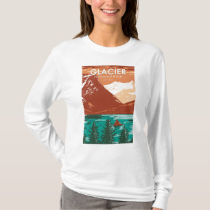Camiseta Parque nacional Glaciar Montana Vintage