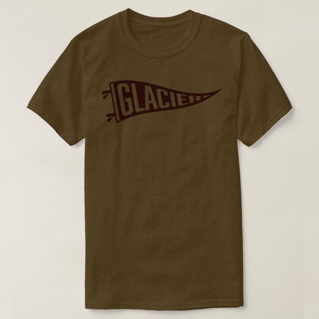 Camiseta Parque nacional Glaciar Pennant Brown (Diseño del anverso)