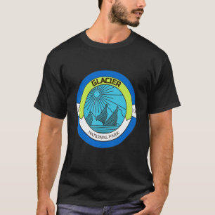 Camiseta Parque nacional Glaciar Retro Souvenir Montana