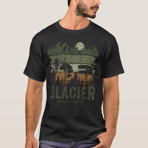 Camiseta Parque Nacional Glaciar Retro Us Vintage