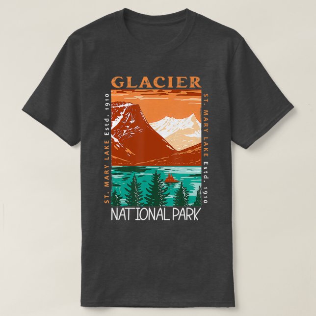 Camiseta Parque nacional Glaciar St (Diseño del anverso)