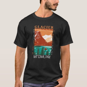 Camiseta Parque nacional Glaciar St Mary Lake Montana Vinta