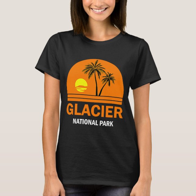 Camiseta Parque nacional Glaciar Sunset (Anverso)