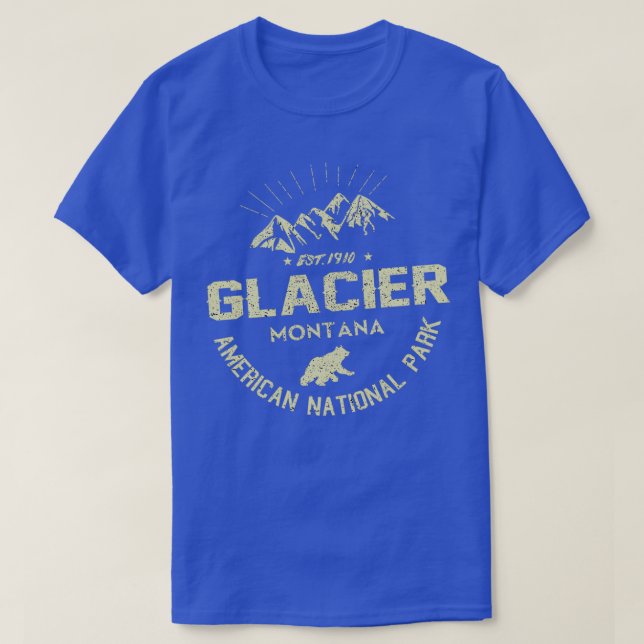 Camiseta Parque nacional Glaciar US (Diseño del anverso)