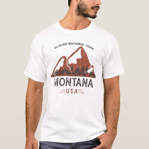Camiseta Parque nacional Glaciar Vintage
