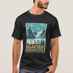 Camiseta Parque nacional Glaciar Vintage