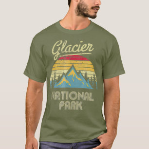 Camiseta Parque nacional Glaciar Vintage Retro