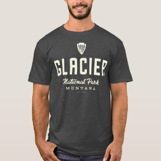 Camiseta Parque Nacional Glacier 1910 Arrowhead Tan