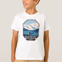Parque nacional Glacier Bay Alaska Orca Art Vintag